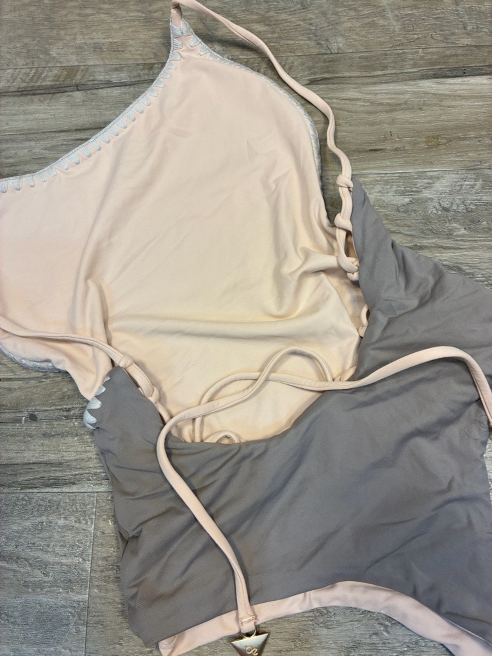 Bond Eye Sunday Session Reversible Taupe One Piece Swimsuit - Picture 12 of 13
